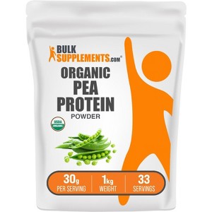 BulkSupplements Organic Pea Protein Powder - 1 of 4