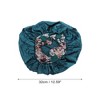 Unique Bargains Women Flowered Shower Cap Black 1 Pc - 2 of 4