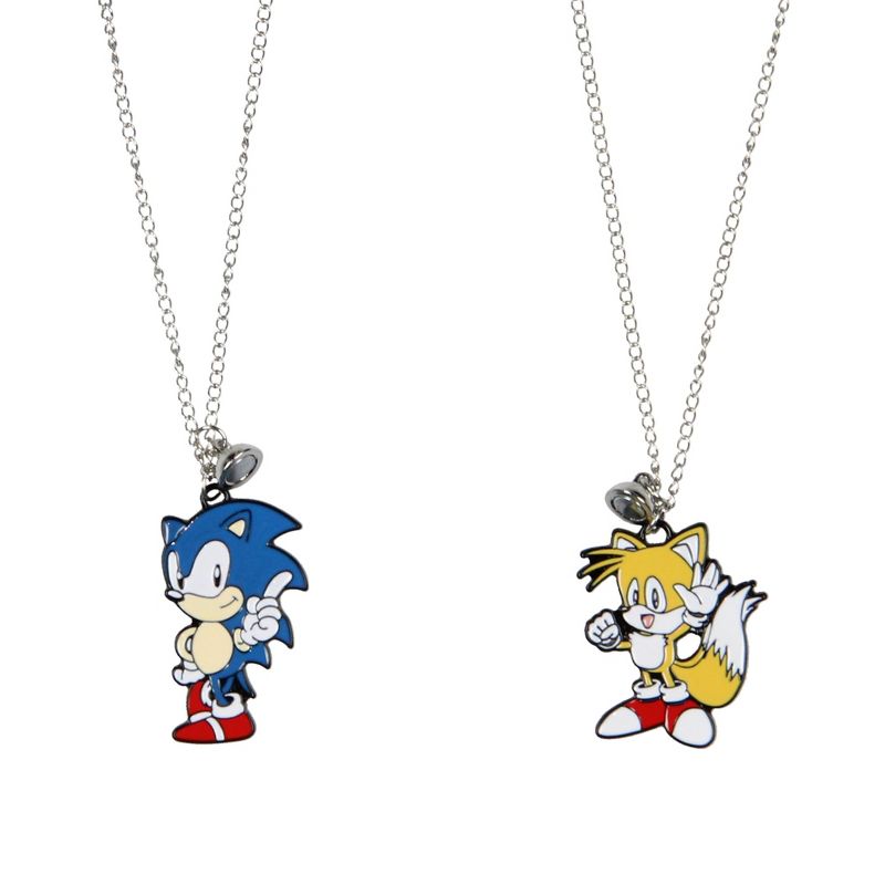 Sonic The Hedgehog Sonic and Tails Best Friend Necklaces Set For Women Men, 2 of 6