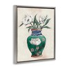 Stupell Industries Floral Oriental Vase Black Framed Floater Canvas Wall Art - 3 of 4