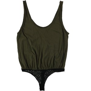 Free People Womens Sydney Lace-Contrast Bodysuit Jumpsuit - 1 of 1