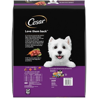 Cesar Filet Mignon Flavor Dry Dog Food with Spring Vegetables - 12 lbs