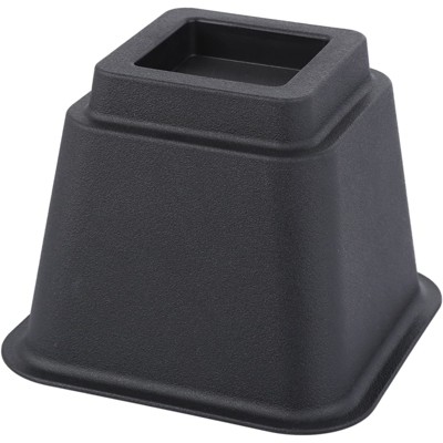 Heavy Duty Black Adjustable Bed and Furniture Risers Set