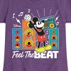 Girls' - Disney - Mickey Feel The Beat Fitted Short Sleeve Graphic T-Shirt - 2 of 4