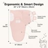 KeaBabies 3pk Organic Baby Swaddle Sleep Sacks, Newborn Baby Swaddles Wrap 0-3 Months, Ergonomic Wearable Swaddle Blanket - 2 of 4