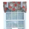 Sea Coral Suspender Style 3" Rod Pocket Valance 50" x 16" Red by RLF Home - 2 of 4