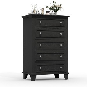 5 Drawer Dresser for Bedroom, 48" Tall Wood Dresser & Chests of Drawers with Deep Drawers - 1 of 4