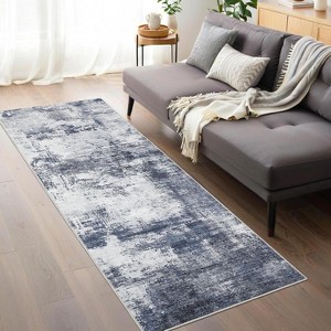 Modern Abstract Pattern Machine Washable Rug, Non-Slip, Non-Shedding, Low Pile Foldable Rug for Bedroom, Living Room and Game Room - 1 of 4