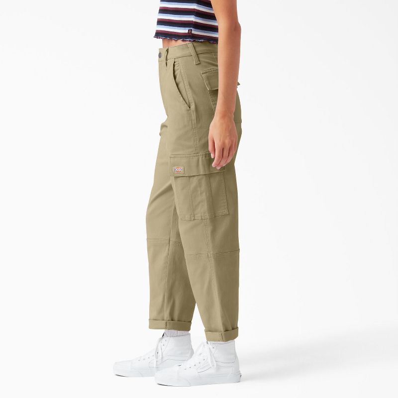 Dickies Women's Relaxed Fit Cropped Cargo Pants, 3 of 4