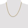 Black Bow Jewelry 3mm 14K Yellow Gold Solid Lightweight Flat Curb Chain Necklace - 2 of 4