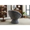 CAVINAS Oversized 360-Degree Swivel Accent Chair, Comfortable Lounge Chair, Barrel Papasan Chair for Living Room or Bedroom - 4 of 4