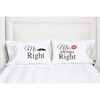 C&F Home 20" x 30" Mr & Mrs Right Pillowcase Set - image 2 of 3