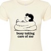 Women's - Peanuts - Busy Taking Care Of Me Fitted Graphic T-Shirt - 2 of 4