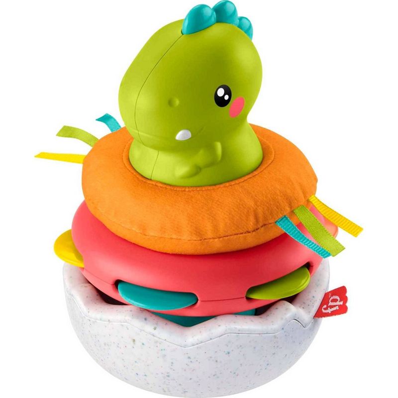 Fisher-Price Paradise Pals Wobble &#38; Stack Dino, 1 of 5