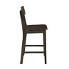 Boraam Torino Wood Counter Height Barstool Carbonite Finish - 4 of 4