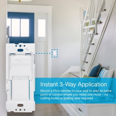 White In-Wall Fan Control Bracket for Pico Smart Remote