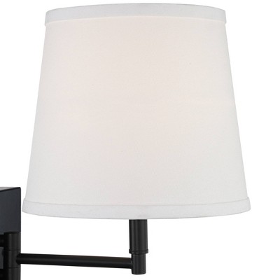 Black Metal Dimmable Swing Arm Wall Lamp Set