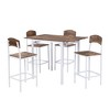 Anybear Farmhouse 5-piece Counter Height Drop Leaf Dining Table Set with Dining Chairs for 4 - 3 of 4