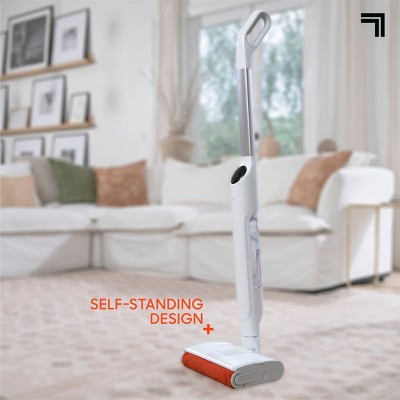 Sharper Image Combo Clean Sweep 02, Cordless Power Broom & Mop White (missing charge)