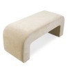 Lily 47" Upholstered Scroll Velvet Waterfall Bench/Chenille Entryway Bench for Bedroom-Maison Boucle - 4 of 4
