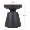 Maggift Patio End Tables Accent Side End Table for Outdoor and Indoor, Garden, Backyard Use, Special Design, Brown, 17.75"*17.75"*20.5" - 4 of 4