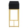XINGHANZHENXUAN Modern Narrow Console Table with 2 Drawers & Gold Base, Sleek Entryway Table with Storage for Living Room, Hallway - 3 of 4