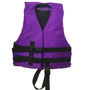 Hardcore life jacket paddle vest; Coast Guard approved Type III PFD life vest flotation device; Jet ski, wakeboard, kayak - 1 of 4