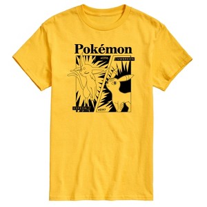 Men's - Pokémon - Espeon Umbreon Comic Short Sleeve Graphic T-Shirt - 1 of 4