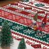 Christmas Area Rug, Machine Washable Low Pile Non-Slip Carpet with Snowflake Reindeer Design, Floor Mat for Home Office - 4 of 4