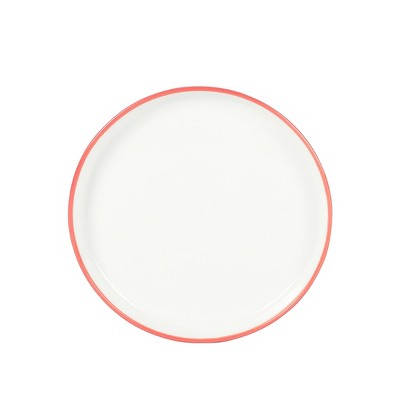 Red and White Porcelain Dinnerware Set - Service for 4