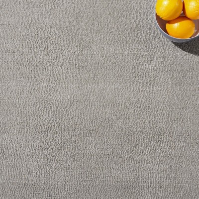 Gray Tufted Handmade Washable Non-slip Wool Rug 4' x 6'
