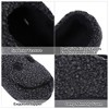 Mens Smile Face Slippers Retro Cozy Comfy Plush Warm Slip-on Slippers Winter Soft Fuzzy Indoor House Shoes with Memory Foam for Men - 3 of 4