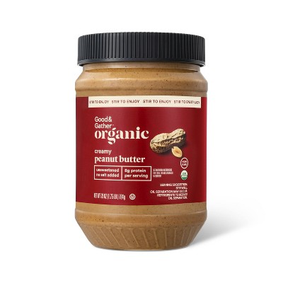 Organic Creamy Peanut Butter (Unsweetened & No Salt), 16 oz at Whole Foods  Market