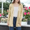 Anna-Kaci Women's Sequin Jacket Open Front Coat Blazer Party Cocktail Outerwear Cardigan - 2 of 4