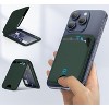 Nakedcellphone Flip Wallet RFID Credit Card ID Holder and Stand for iPhone (Compatible with MagSafe Case) - Holds 5 Cards - 2 of 4