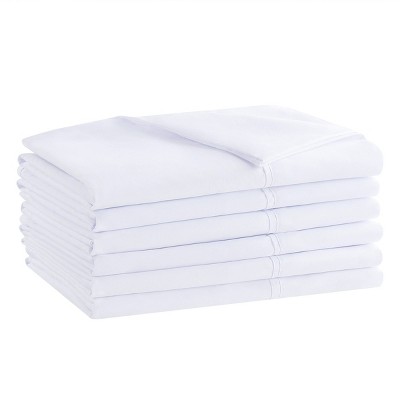 White Hypoallergenic Microfiber Queen Pillowcases - Pack of 12