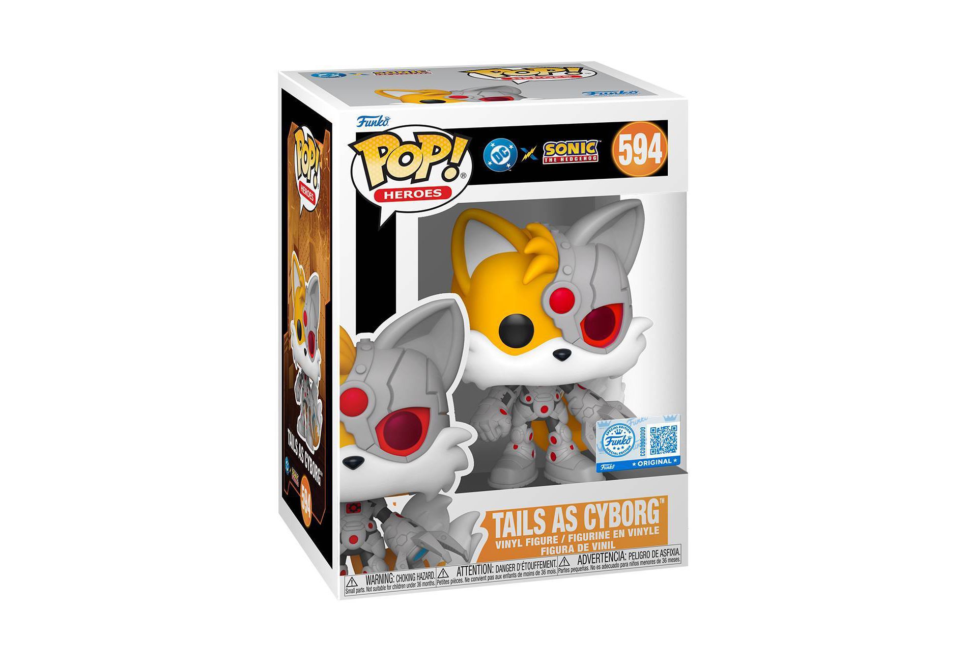 Funko POP! Heroes: DC Justice League and Sonic Tails/Cyborg Figure