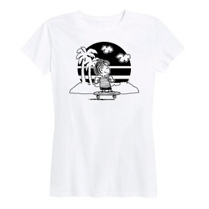 Women's - Peanuts - Linus Skateboarding Short Sleeve Graphic T-Shirt - 1 of 4