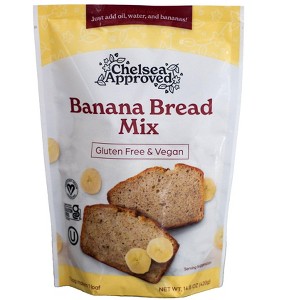 Chelsea Approved - Banana Bread Mix, Gluten Free, Vegan, Egg Free, Dairy Free,  Kosher, 14.8 Oz - 1 of 4