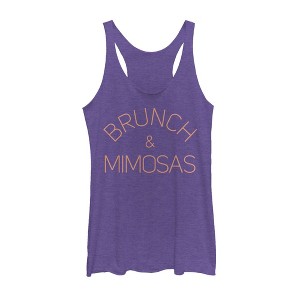 Women's CHIN UP Brunch and Mimosas Racerback Tank Top - 1 of 3