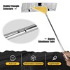 WELLFOR 20" Extendable Sectional Aluminum Snow Roof Rake with Built in Wheels Silver - 4 of 4