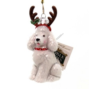 KURT ADLER 4.0 Inch Dog With Antlers Ornament Christmas Puppy Tree Ornaments - 1 of 2