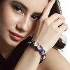 SOHI Women's Multicolour Metallic Swirl Bracelet - 4 of 4