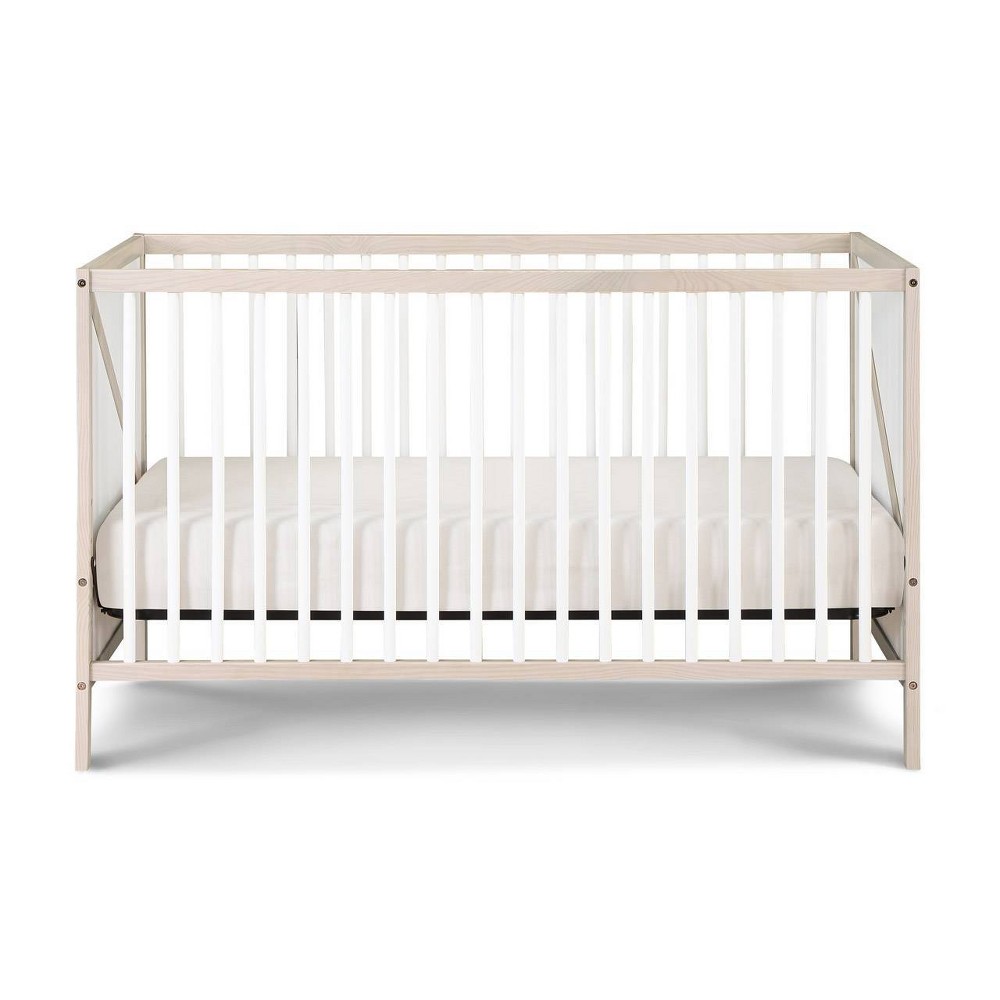 Photos - Cot Suite Bebe Pixie Zen 3-in-1 Crib - Washed Natural/White