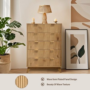 simple modern dresser Mid Century Modern 6- Drawer Dresser