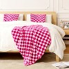 1pc Checkered Flannel Fleece Throw Blanket Soft Cozy Checkerboard Grid Print Chessboard Gingham Pattern Blankets, Christmas Gifts. - 2 of 4