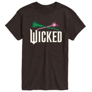 Men's - Wicked - Wand And Broomstick Logo Short Sleeve Graphic T-Shirt - 1 of 4