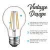 Luxrite A19 Vintage LED Light Bulbs 60W Equivalent, 2700K Warm White Dimmable, 800 Lumens, 8W, UL Listed E26 Medium Base 4 Pack - 3 of 4