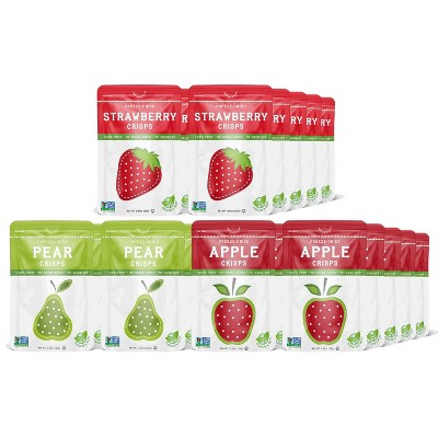 Nature's Turn Freeze-Dried Fruit Snacks - Snack Size Variety Pack -  No Sugar Added, Non GMO, Gluten Free, Nothing Artificial - 10g (0.35oz) - 30 Pack
