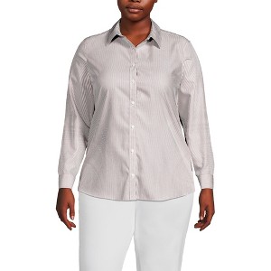 Lands' End Women's No Iron Supima Cotton Long Sleeve Shirt - 1 of 3